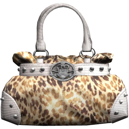 Cheetah Designer Bag Grey Leather 2000s Chic | Roblox Item - Rolimon's