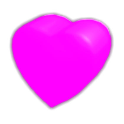 Emissive Pink Heart glowing glow (for korblox) 