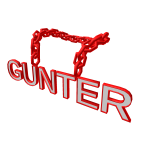 Red and White Gunter Chain