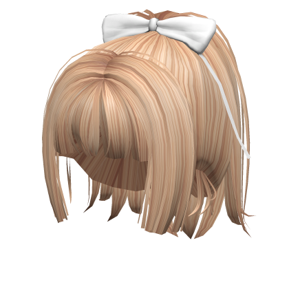 Super Cute Hime Cut Ponytail - Blonde Roblox item