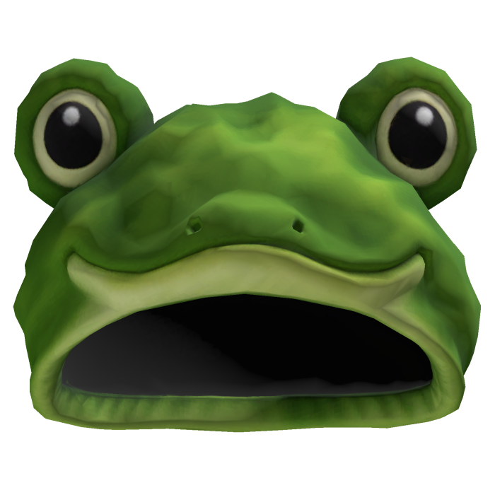 fluffy frog hat