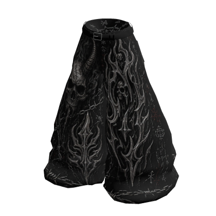 ✅Black Super Baggy Streetwear✅ Skull thumbnail