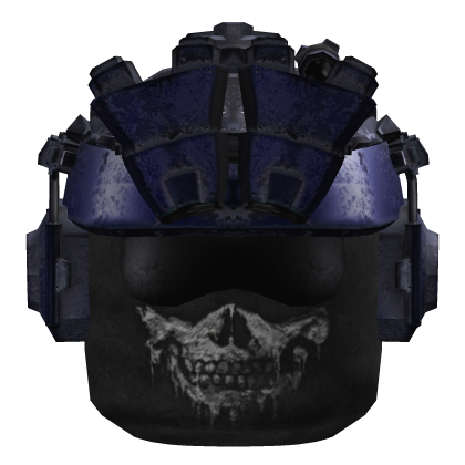Blue Tactical Helmet