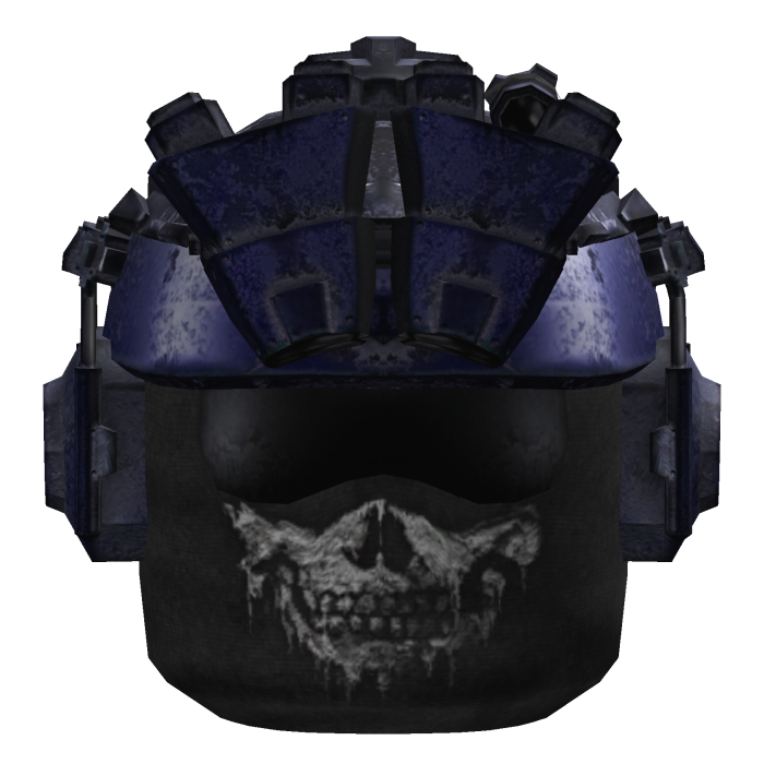 Blue Tactical Helmet