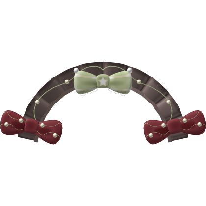 headband with bows christmas 
