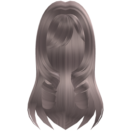 ʚ♡ɞ Dusty Mauve Brown Curly Hair /w Bangs
