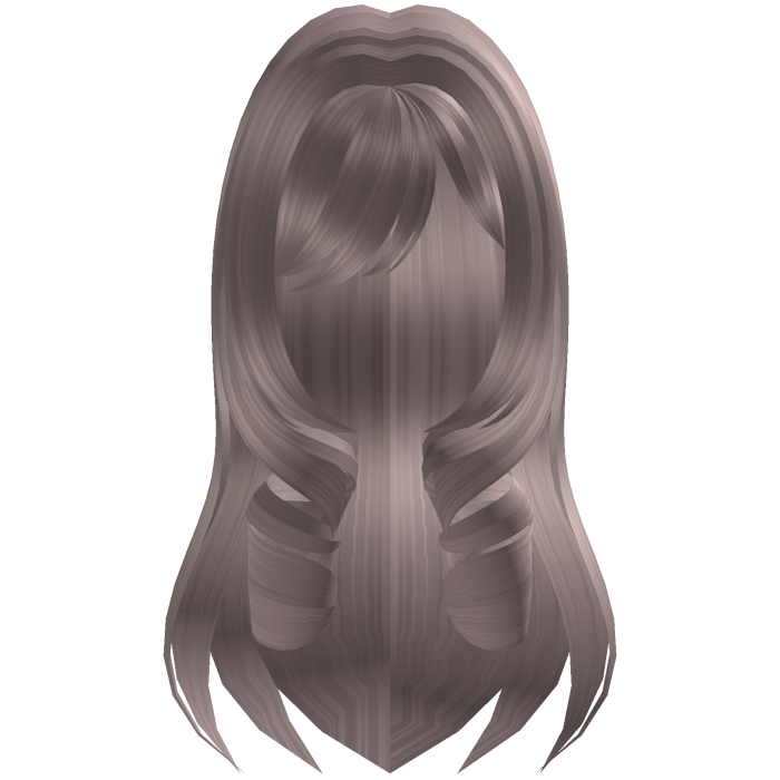 ʚ♡ɞ Dusty Mauve Brown Curly Hair /w Bangs