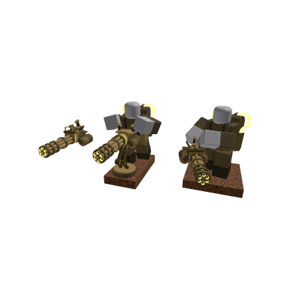 Golden Minigun Model