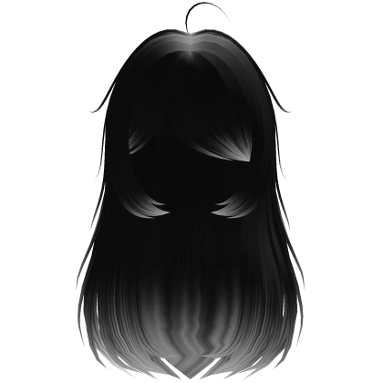 gothic moe long hair in black and white