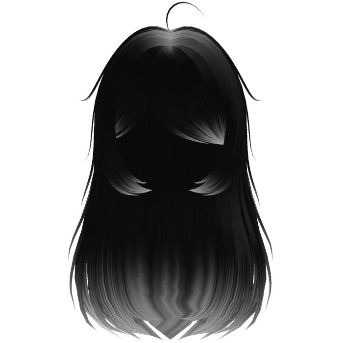 gothic moe long hair in black and white