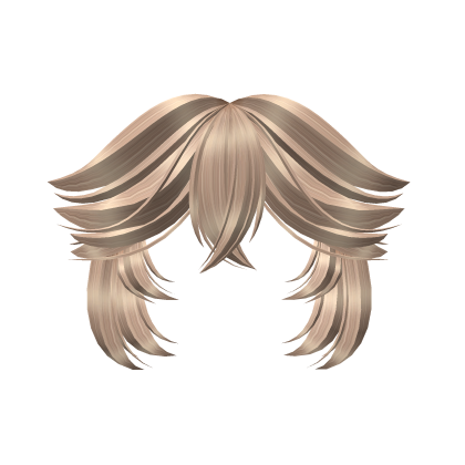 Short Goth Wolfcut Bangs Blonde Roblox item