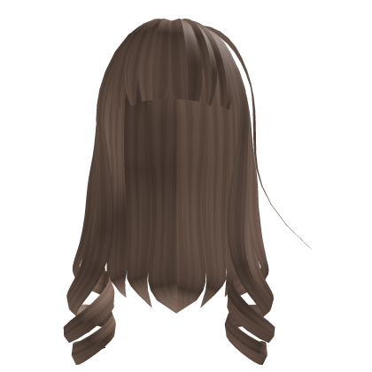 Long Hair w Soft Bangs & Curled Ends Light Brown Roblox item