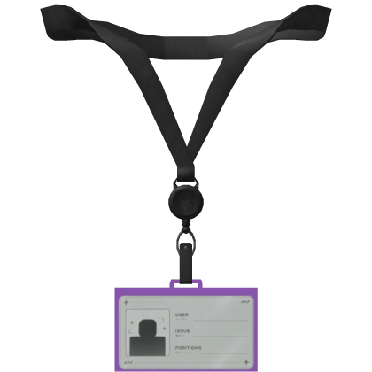 Office Siren Lanyard / ID Card Purple 1.0