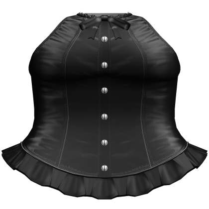 Gothic Lace Bow Corset Dress (Black)