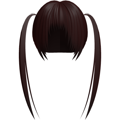 (# ‸ <-；) red twintails with messy bangs Roblox item