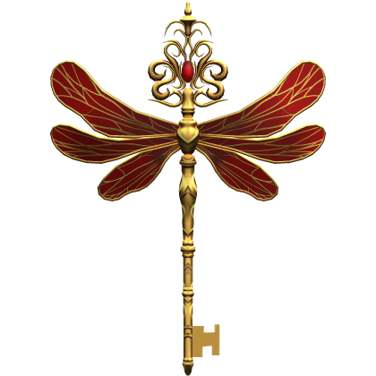 Red & Gold Magical Dragonfly Key  Roblox item