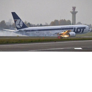 Simulador de accidente de avión