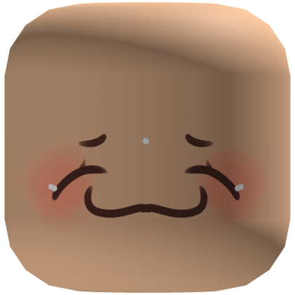 ♡ (Tan) Pretty Blushy Big Smile Face Roblox item