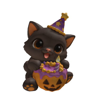 Halloween Pumpkin Kitty Shoulder Pet