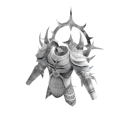 Medieval Knight Spiky Armor Top Aura White