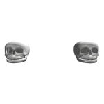 2x2's Row of Riddling Skulls