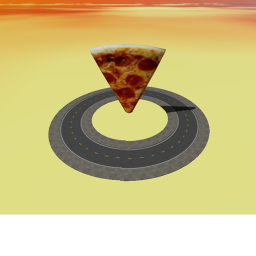 Drive Around A Giant Slice Of Pizza