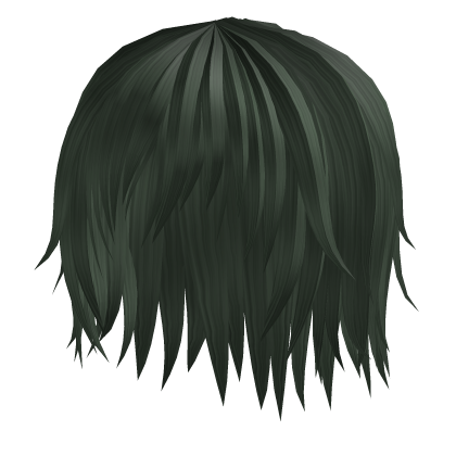 👽Green Messy Emo Anime Vkei Punk Hair👽