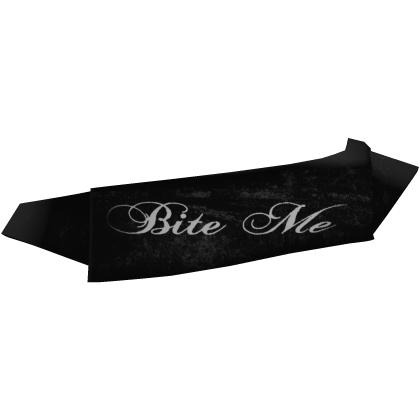 emo bite me off shoulder crop