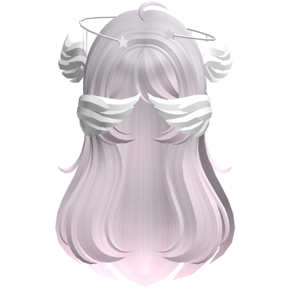 Platinum Pink Angelic Hair W Halo Roblox item