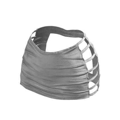 BB Silver Y2K Afterparty Strapped Miniskirt