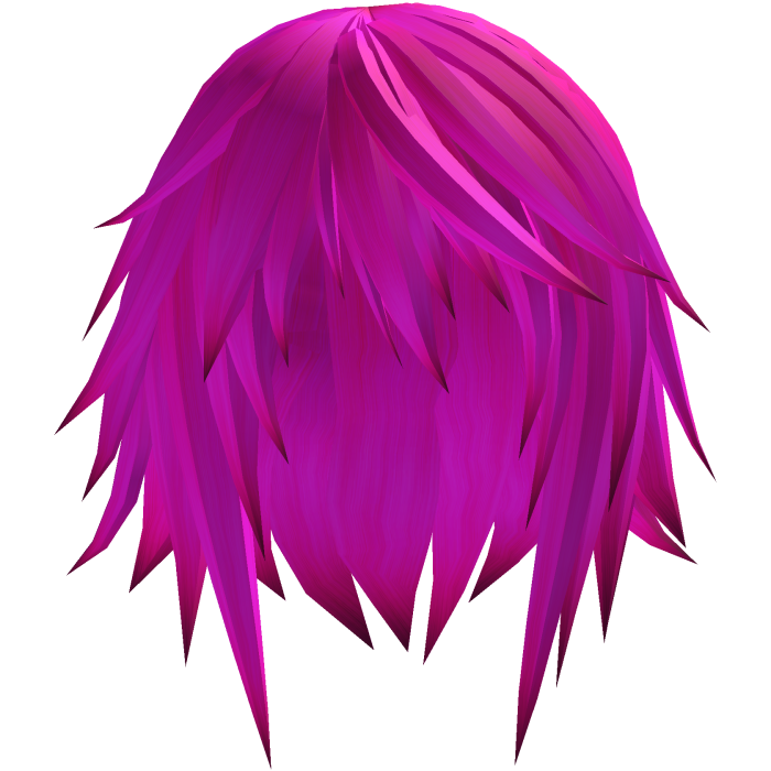 short straight emo hair (fuchisa pink)