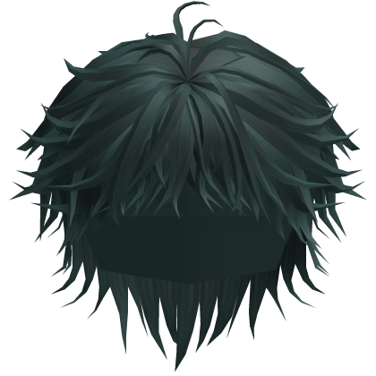 Teal Messy Anime Boy Hair Roblox item