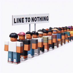 Line to nothing!