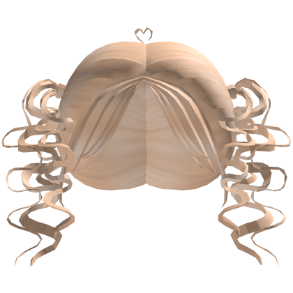 short blonde curly baby pigtails Roblox item