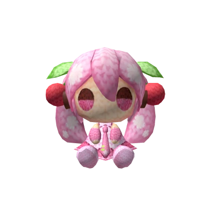 Sakura Miku Plushie Left Shoulder | Roblox Item - Rolimon's