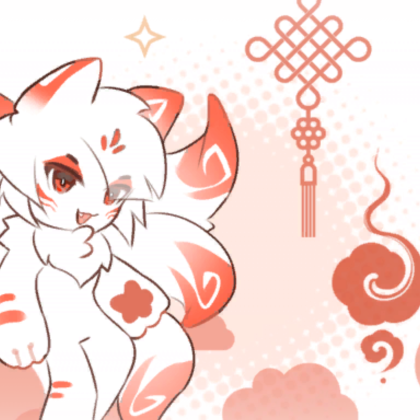 Furry Kitsune Background