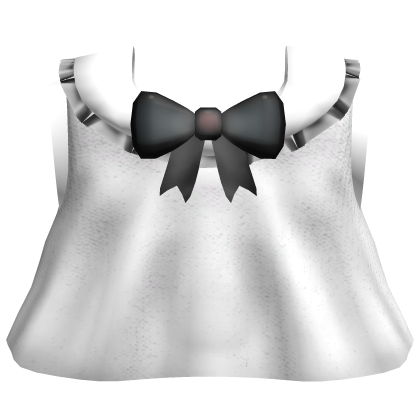 white school dress with a bow