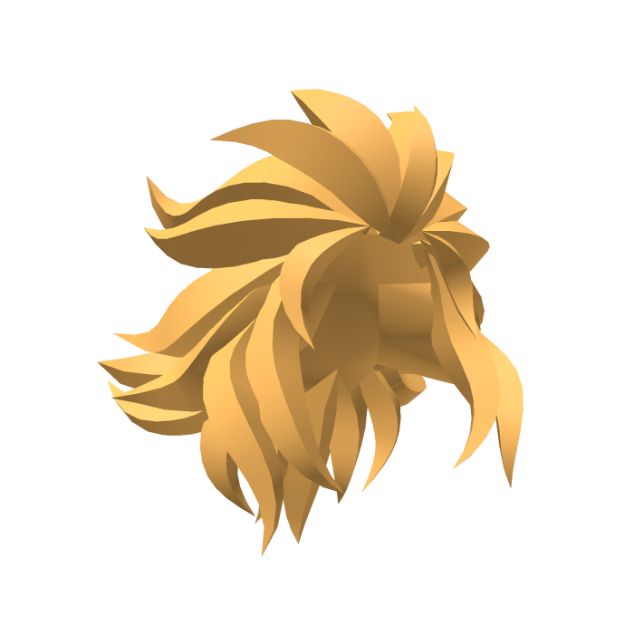Blonde Blocky Mane