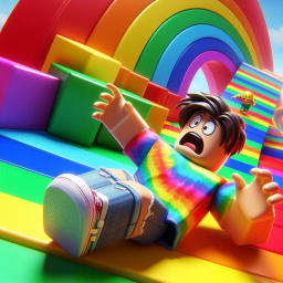 Very Easy Rainbow Obby🌈