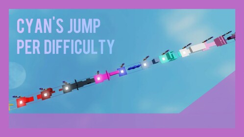Cyan's One Jump Per Difficulty Chart Obby