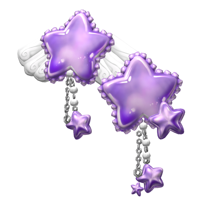 Wishfall Winged Star Clips 