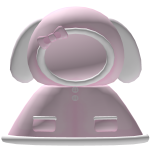 ♡ FREE Pink Bunny Hood Shawl