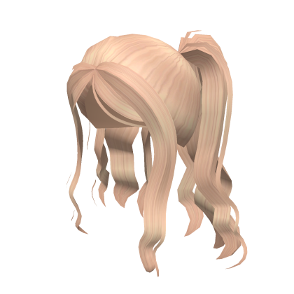 Cute Blonde Double Pony Roblox item