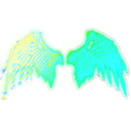 Animated Rainbow Chromatic Glowing Wings