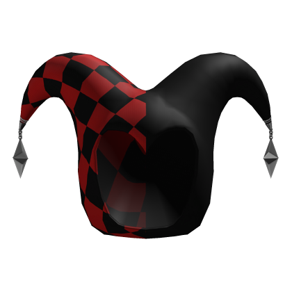 Devilish Gothic Jester Hat - Red n Black - Roblox