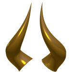 💲Golden Metalic Horns