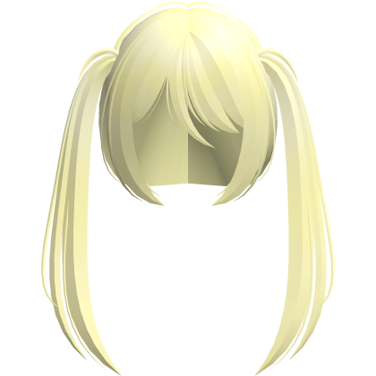 moe vkei emo wispy ponytails long yellow