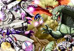 Transformers Star Wars and Godzilla hang out:D