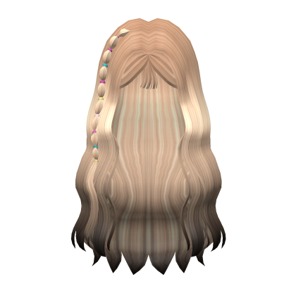 Long Wavy Idon Hair Blonde to Black Roblox item