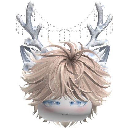 Christmas Messy Hair w/ Antlers